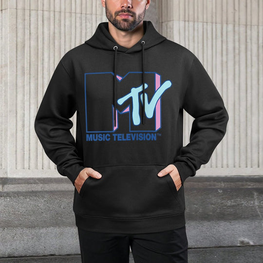 MTV Logo Music Television Pastel Pink And Blue All-Day Comfort Hoodie