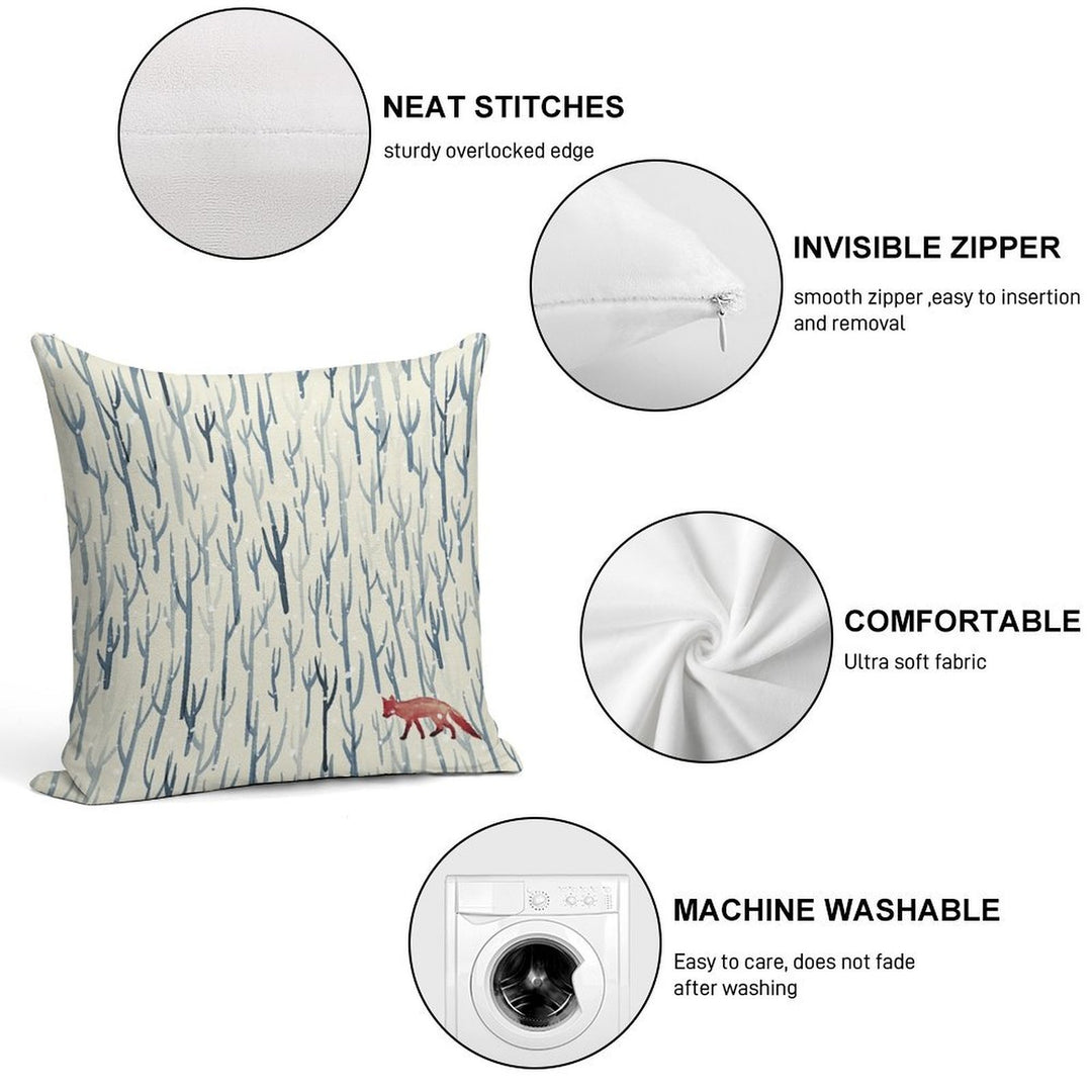 Winter Wood Soft Warmth Comfort Throw Pillow