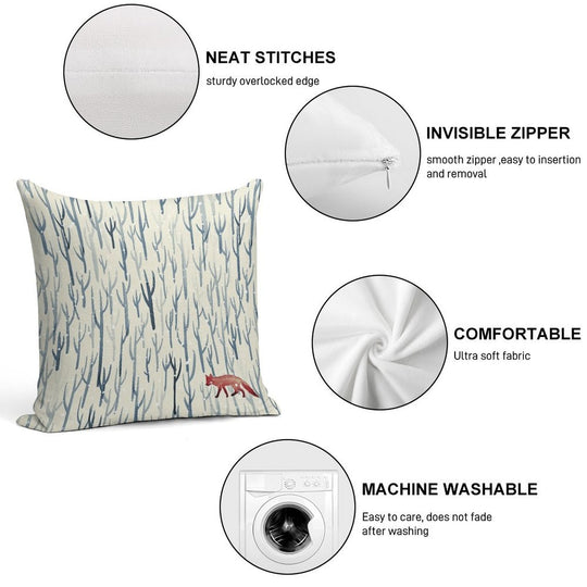 Winter Wood Soft Warmth Comfort Throw Pillow