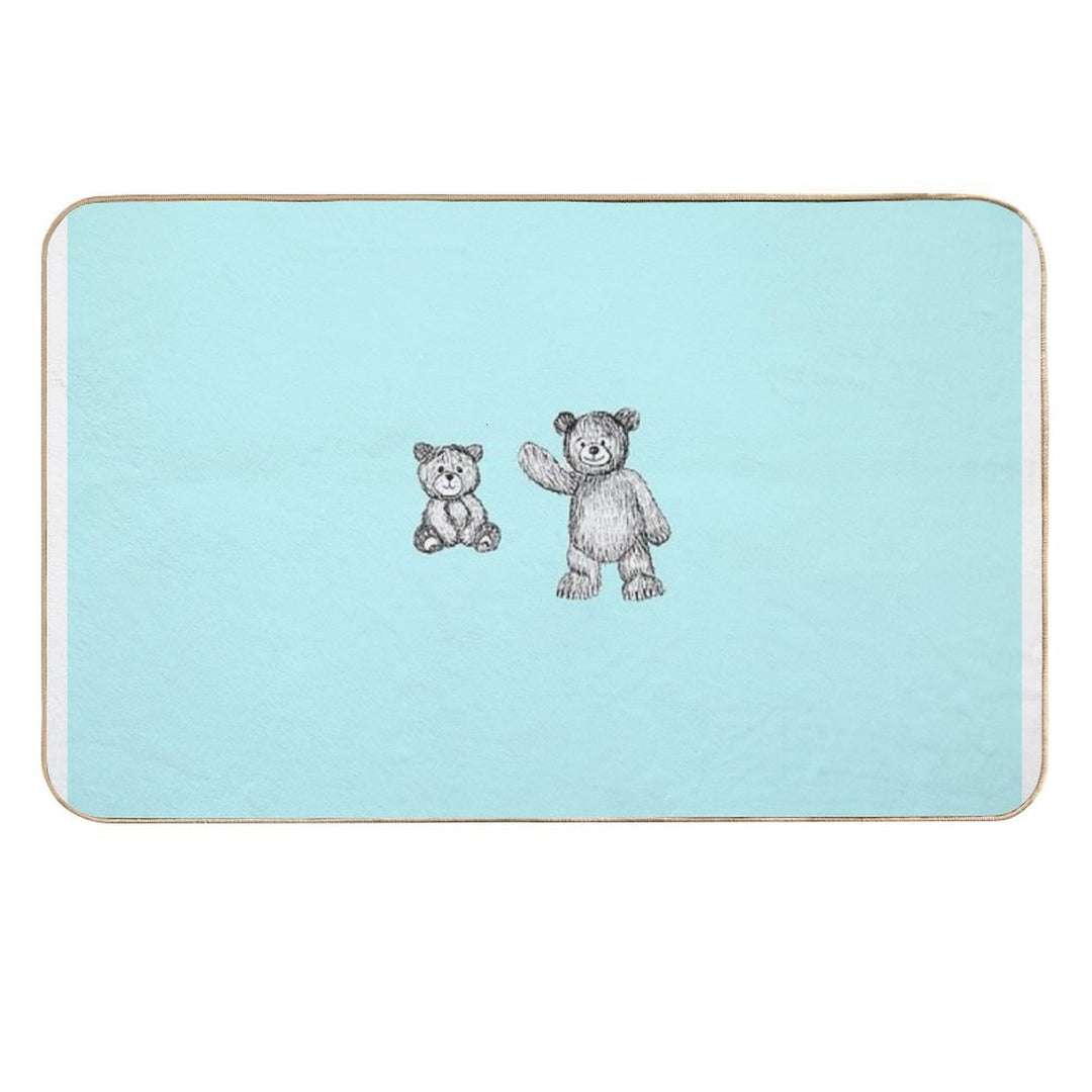 Cute Bears  Repositionable Bath Mat