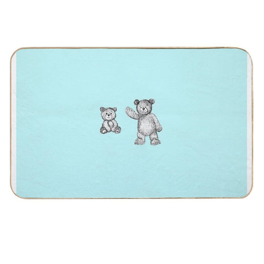 Cute Bears  Repositionable Bath Mat