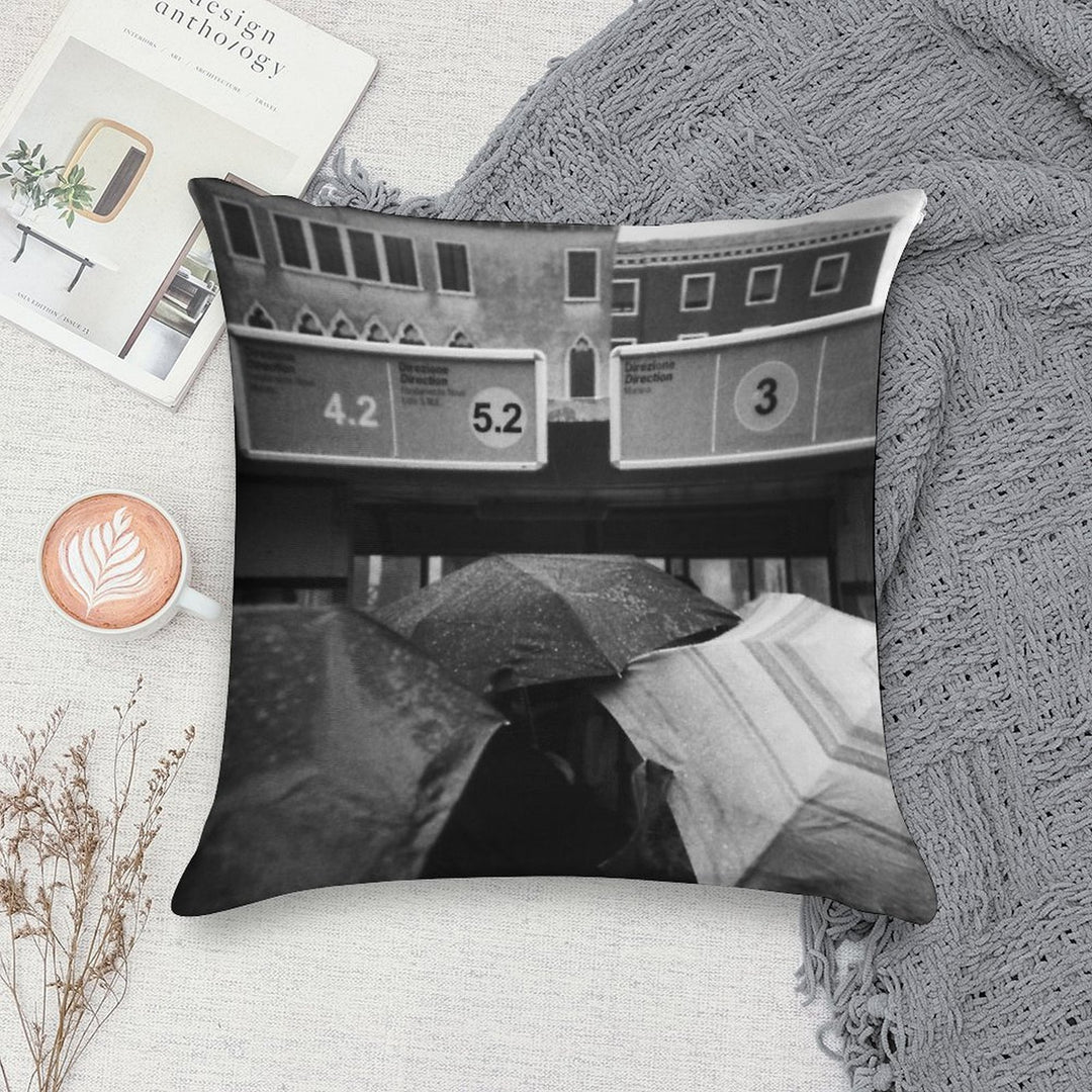 Ella Ella Eh Eh - Lomo Soft Short Plush Fabric Throw Pillow