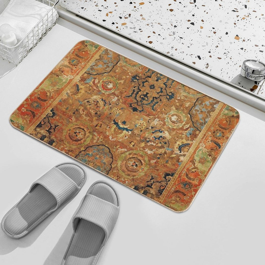 Doria Antique Persian Carpet Print  Slip-Resistant Bath Mat