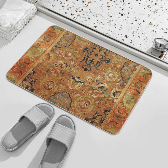 Doria Antique Persian Carpet Print  Slip-Resistant Bath Mat