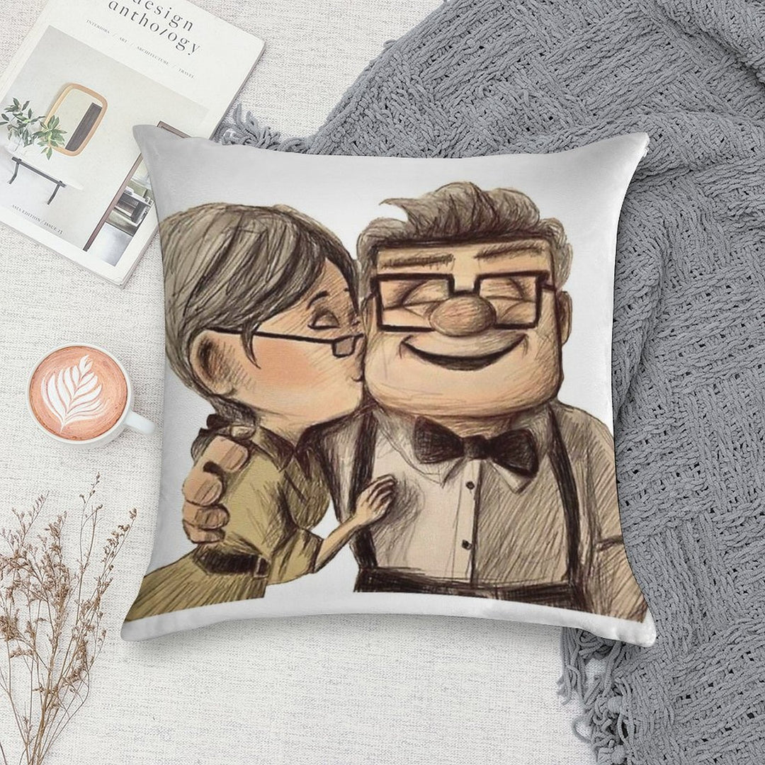 Carl And Ellie Soft Fade-Resistant Throw Pillow