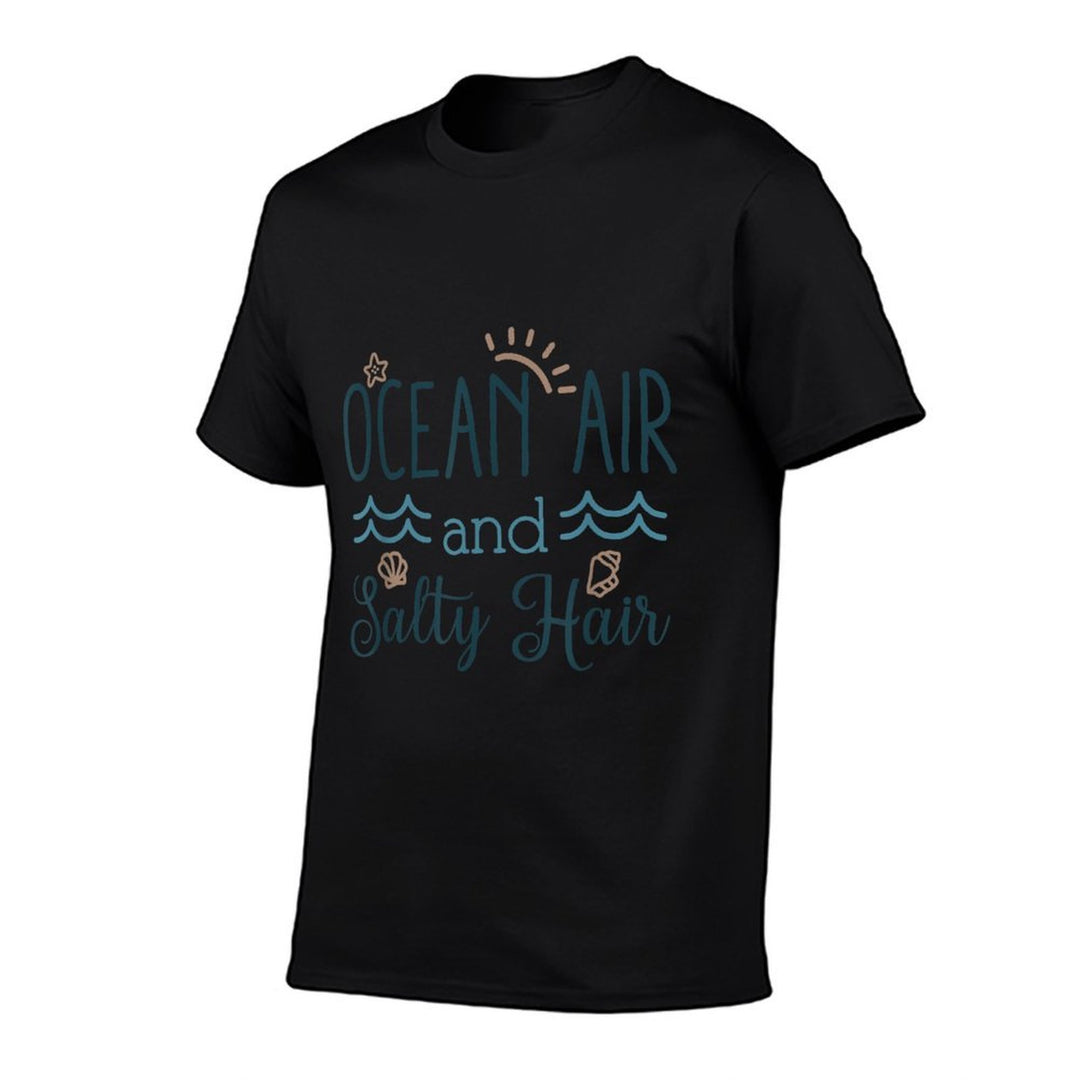Ocean Air Salty Hair Summer Vacation Beach Starfish Seahorse  Affordable Price T-Shirt