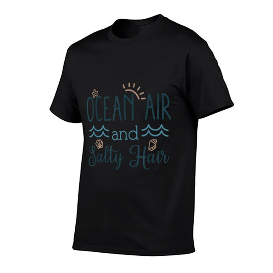 Ocean Air Salty Hair Summer Vacation Beach Starfish Seahorse  Affordable Price T-Shirt