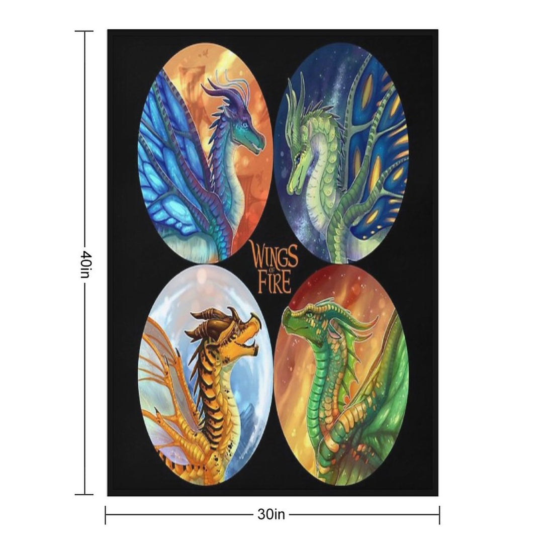 Wings of Fire - Heroes of The Lost Continent Machine-washable Throw Blanket