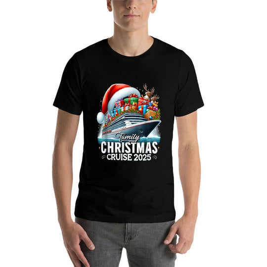 Family Christmas Cruise 2025 Matching Family Cruise Holiday  Polyester Blend T-Shirt