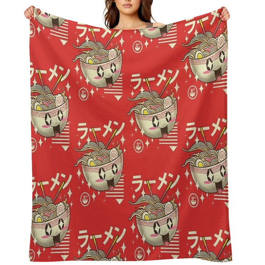Kawaii Ramen Comfort Throw Blanket