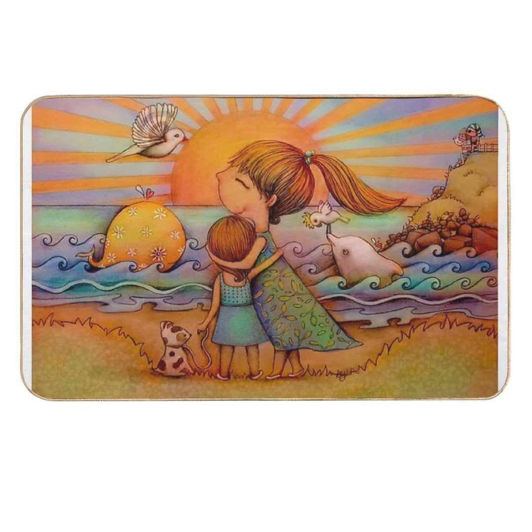 Whale Watching  Absorbent Bath Mat