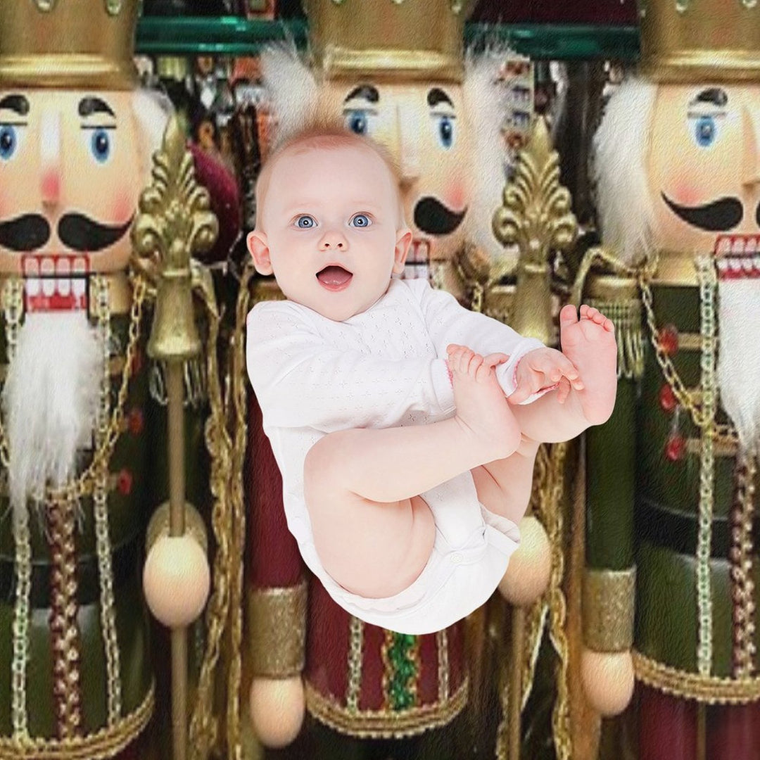 Christmas Nutcracker Trio Compact Throw Blanket