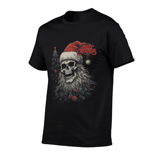 Skeleton Skull Funny Merry Christmas Santa Matching Family  Slim-fit Cut T-Shirt