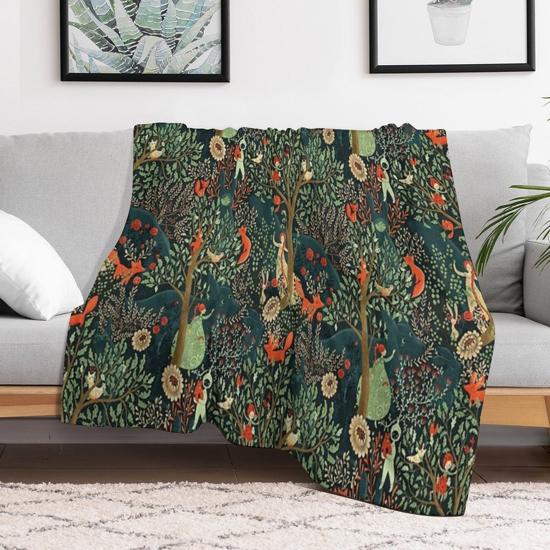 Whimsical Wonderland Shrink-resistant Throw Blanket