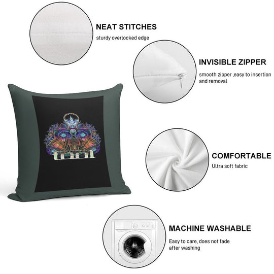 Best Ghostface Soft Skin-Friendly Throw Pillow