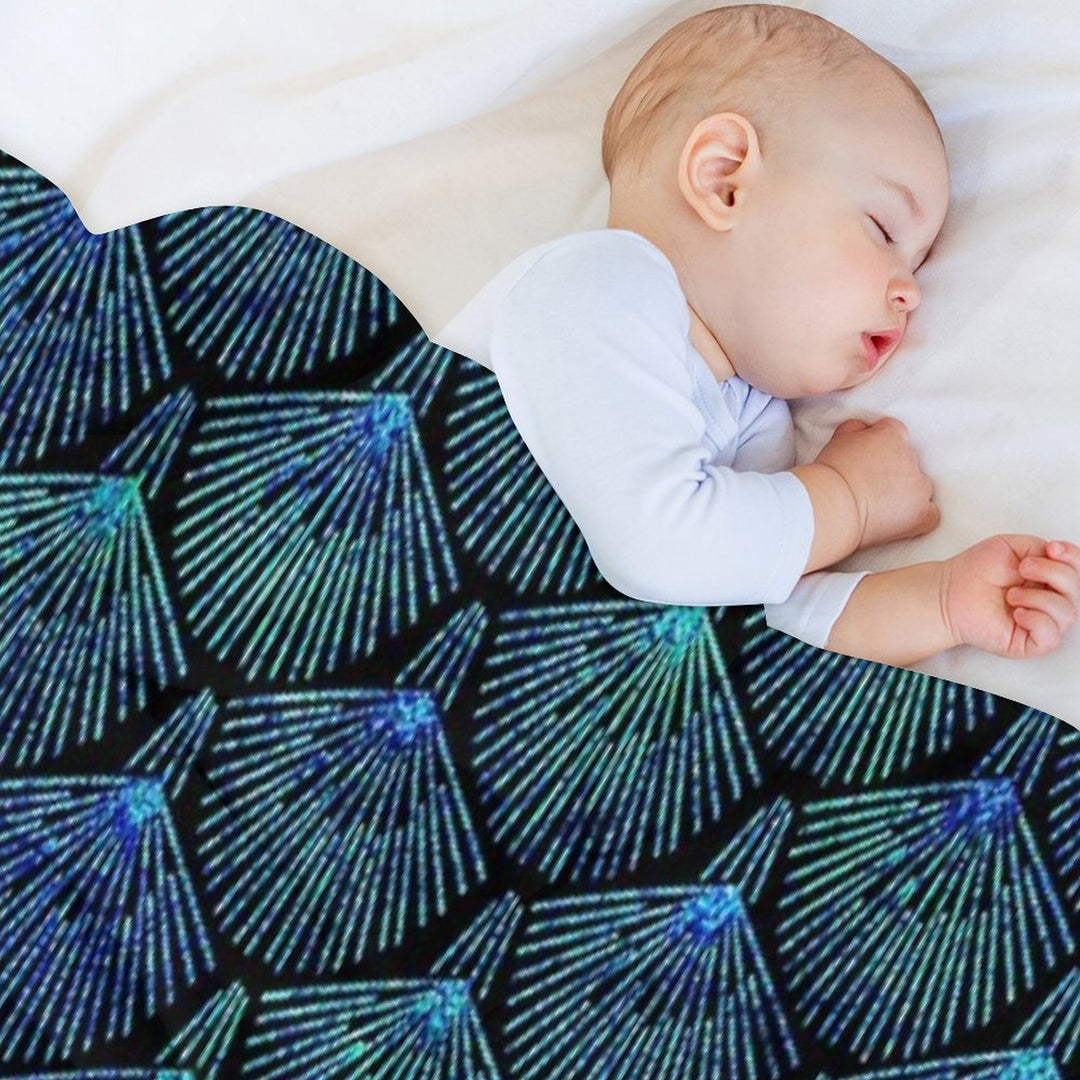 Peacock Multi-functional Throw Blanket