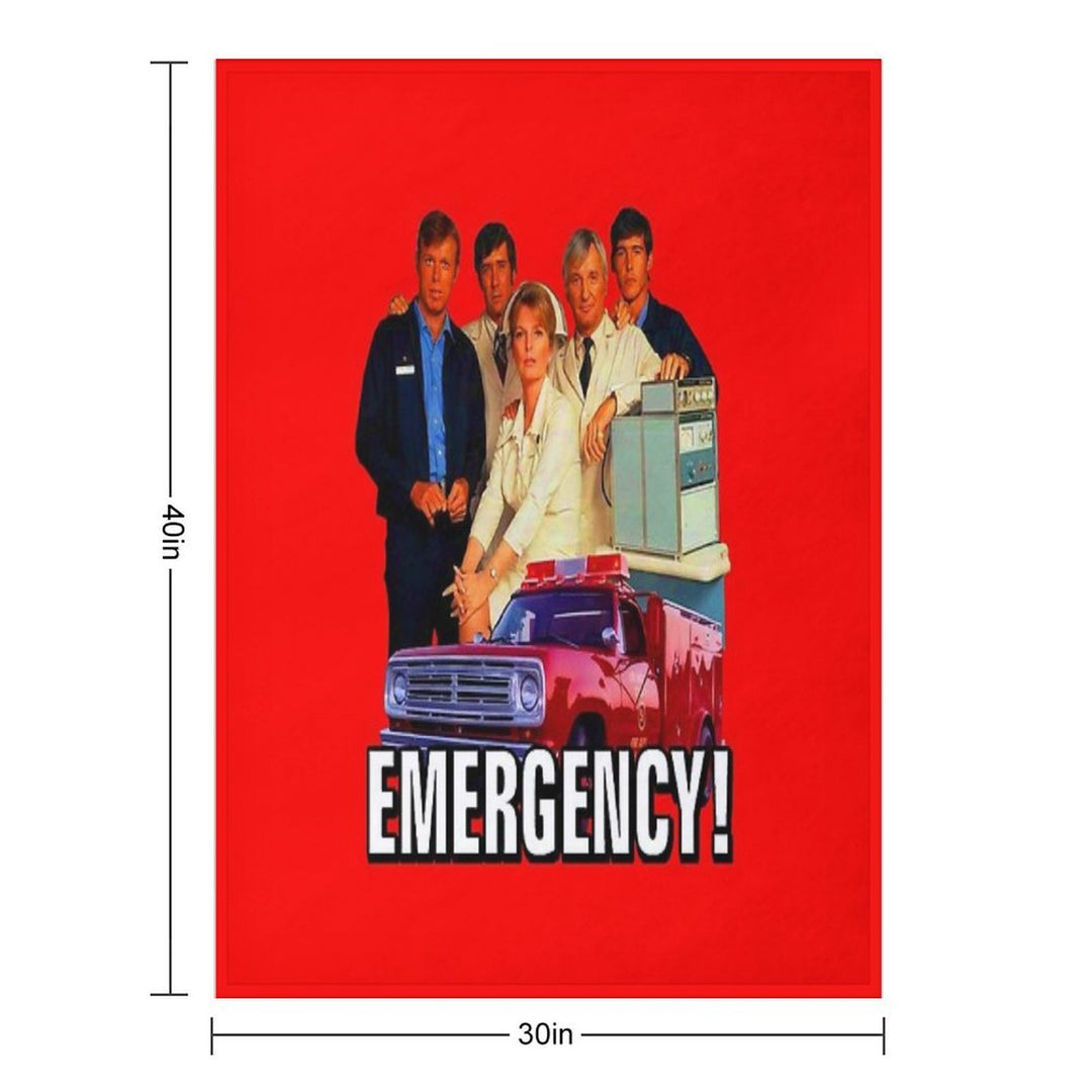 Retro Vintage 70s EMERGENCY! Cast Tribute Multi-functional Throw Blanket