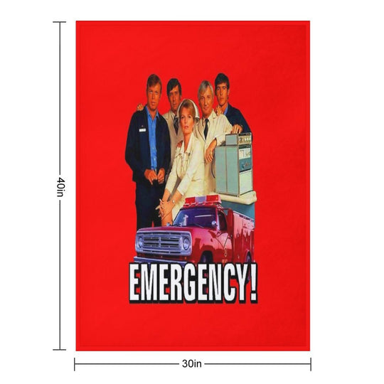 Retro Vintage 70s EMERGENCY! Cast Tribute Multi-functional Throw Blanket