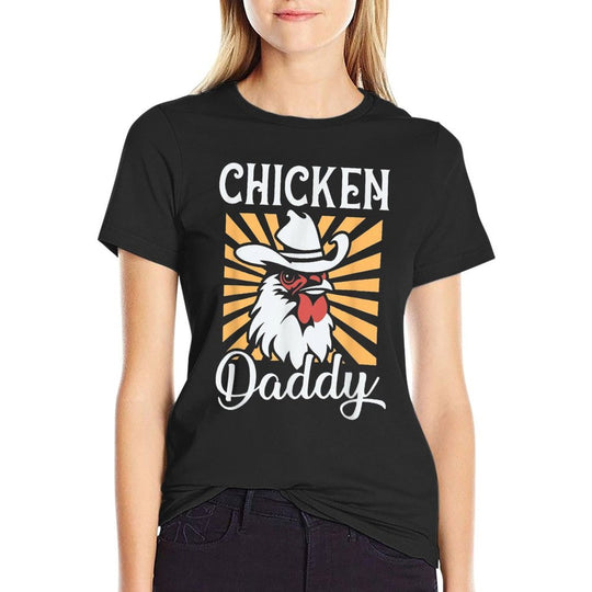 Chicken Daddy Vintage Poultry Farmer Funny Fathers Day Mens  Affordable Price T-Shirt