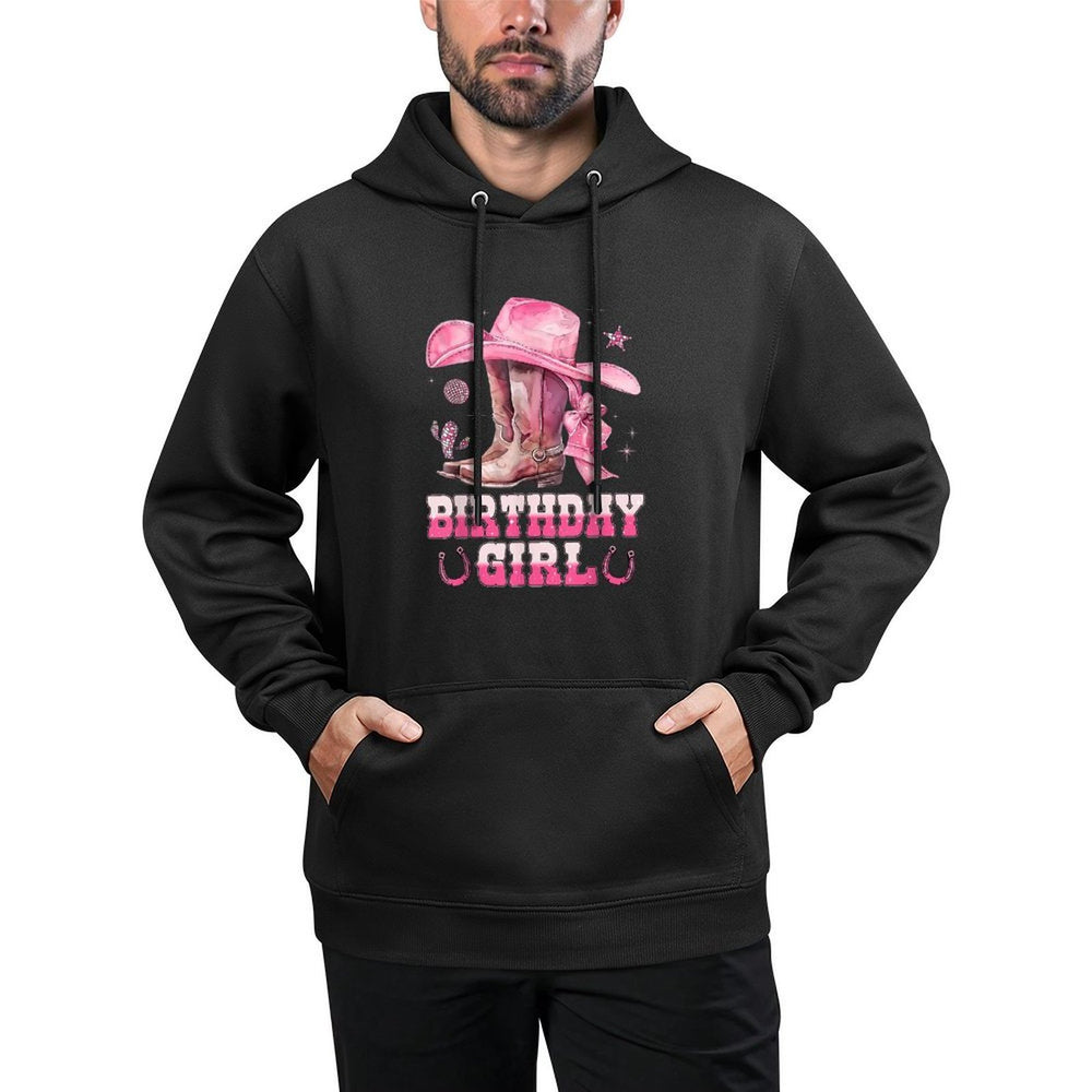 Birthday Cowgirl Western Birthday Girl Party Decoration Colorfast Hoodie
