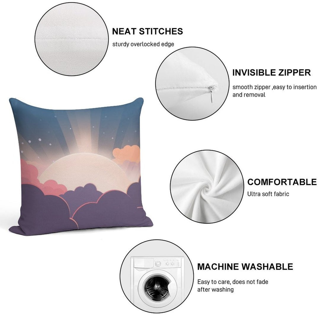 Sunrise Soft Anti-Pilling Throw Pillow