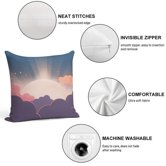 Sunrise Soft Anti-Pilling Throw Pillow