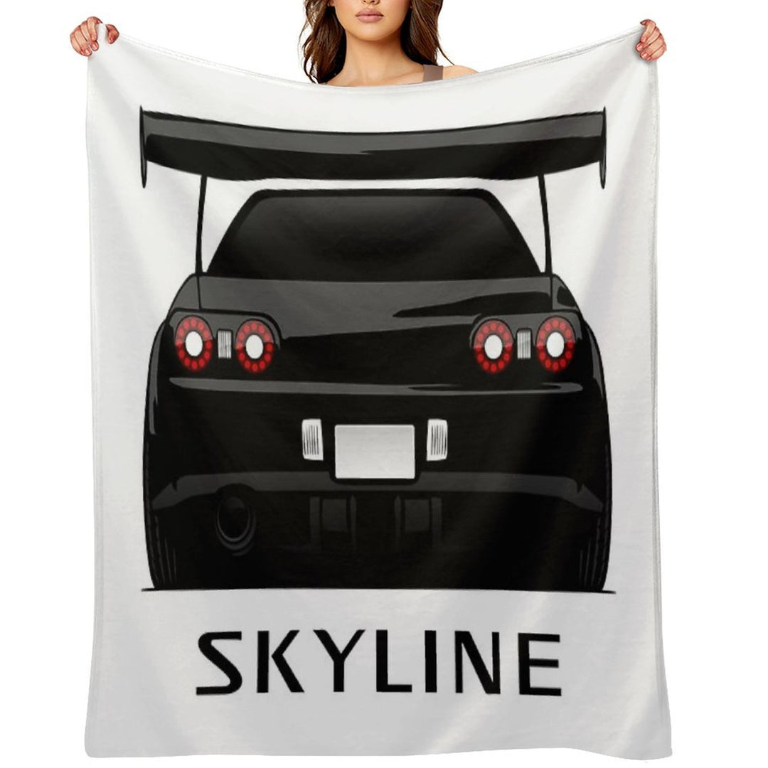 Nissan Skyline GT-R R32 Versatility Throw Blanket