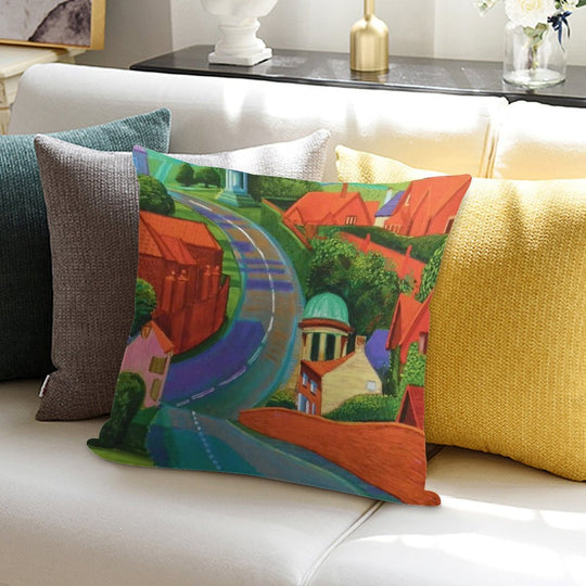 David Hockney Soft Luxury Feel Throw Pillow