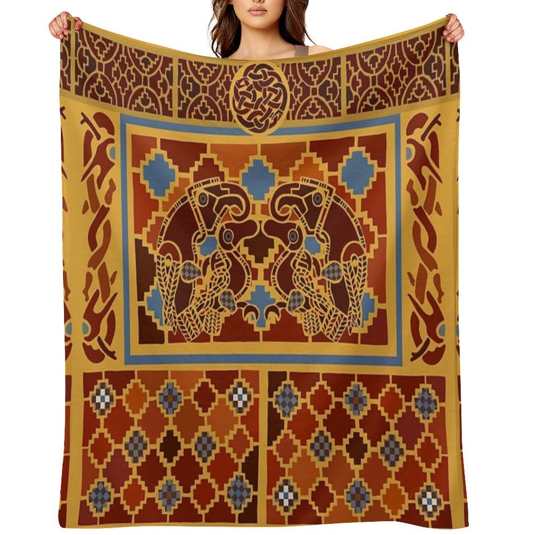 Imagining Sutton Hoo The Eagles Easy Care Throw Blanket
