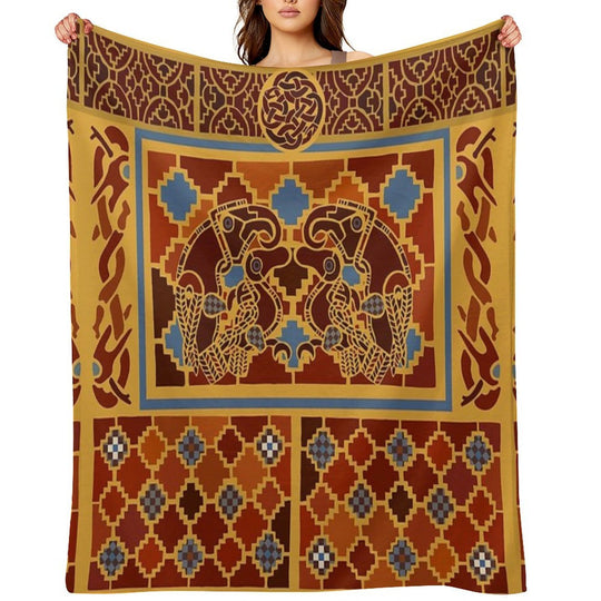 Imagining Sutton Hoo The Eagles Easy Care Throw Blanket