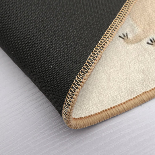 Happy Hedgehog Sketch  Multi-Purpose Bath Mat