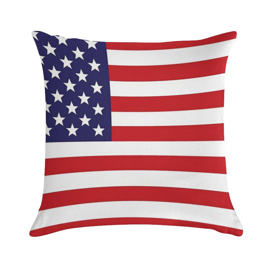 Classic American Flag Soft Warmth Comfort Throw Pillow