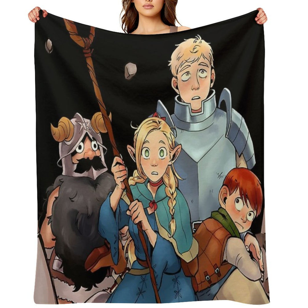 Delicious in Dungeon - All in One Machine-washable Throw Blanket