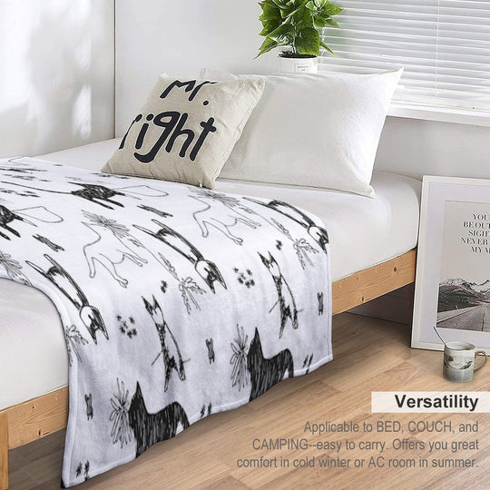 My Cat's Days Quick-dry Throw Blanket