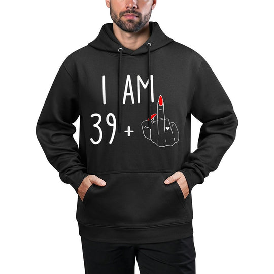 Women I Am 39 Plus 1 Middle Finger For A 40Th Birthday Versatile Streetwear Hoodie