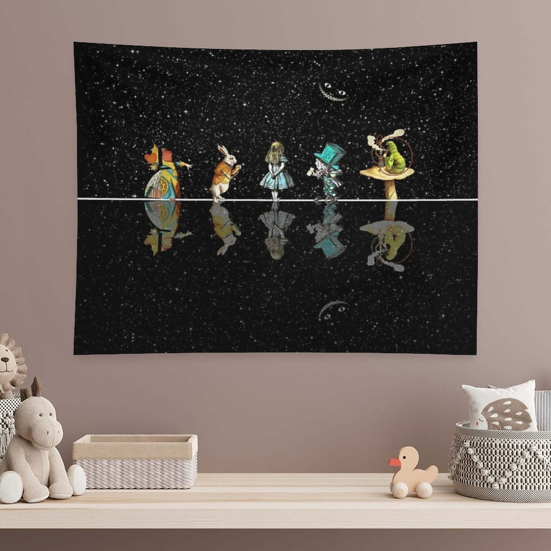 Wonderland Starry Night - Alice In Wonderland Tapestry