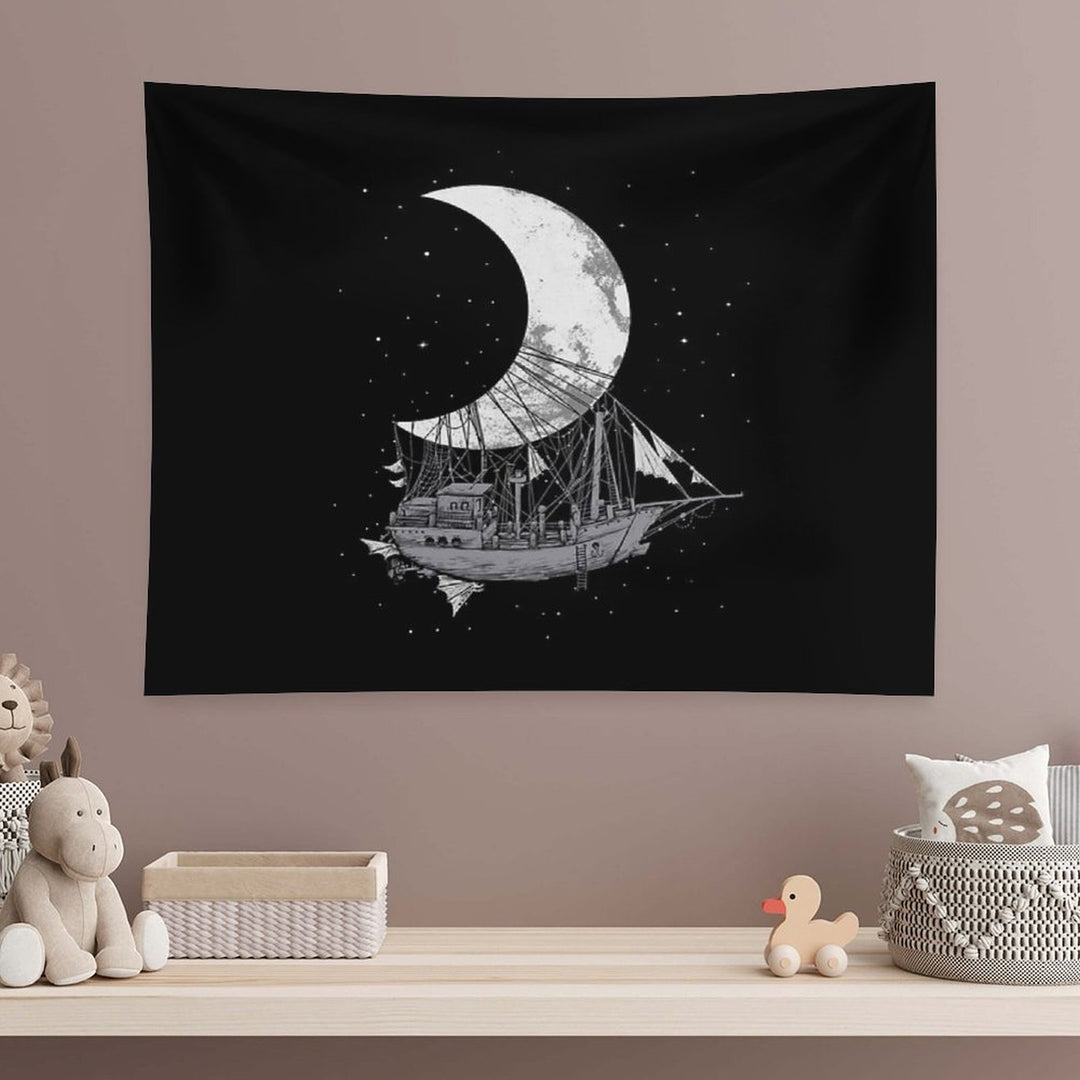 Moon Ship Tapestry