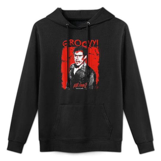 Ripple Junction X Evil Dead 2 Ash Williams Bloody Groovy Moisture-Wicking Hoodie