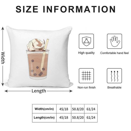 Appa Boba Milk Tea Soft Home Decor Throw Pillow