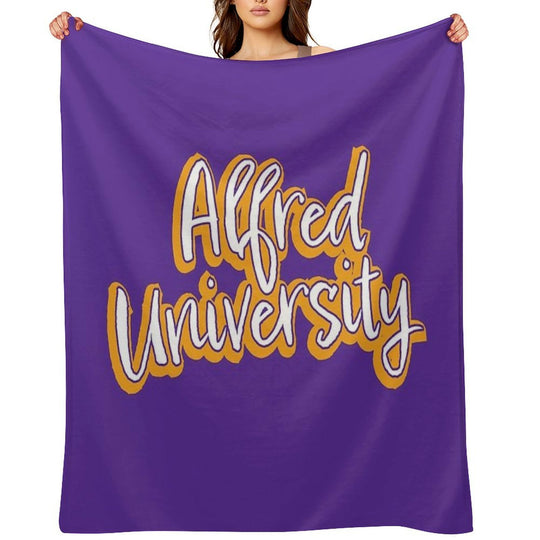 Alfred University Saxons Eco-conscious Throw Blanket