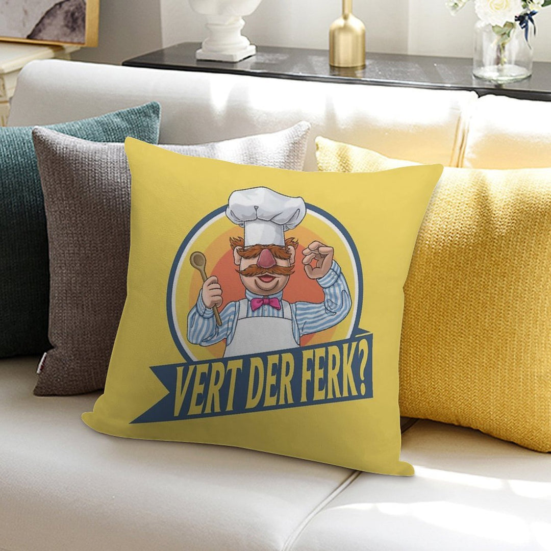 VERT DER FERK Soft Ultra-Soft Texture Throw Pillow