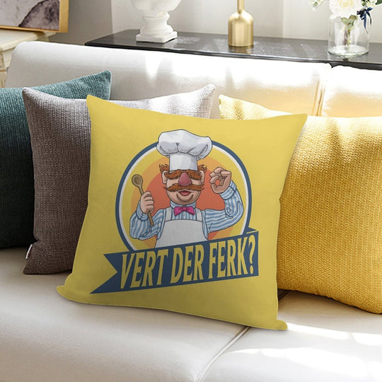 VERT DER FERK Soft Ultra-Soft Texture Throw Pillow