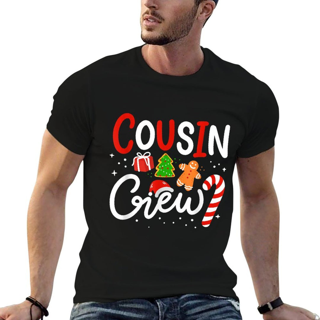 Cousin Crew Family Christmas Pajamas  Fade-proof Color T-Shirt