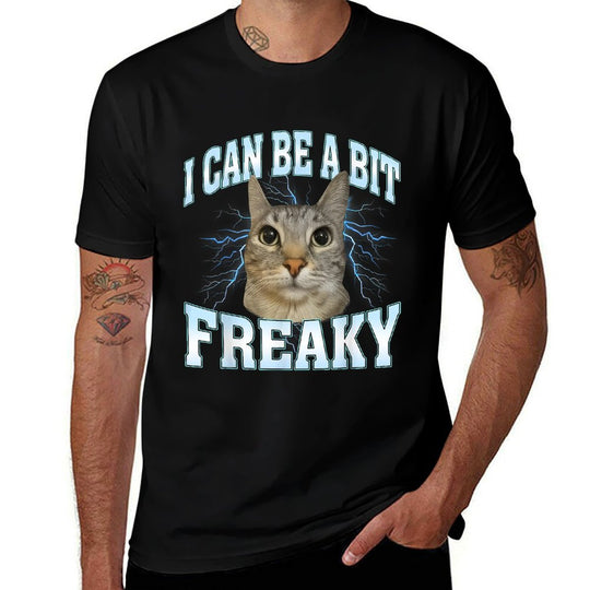 I Can Be A Bit Funny Cat Meme Internet Memes Joke  High-quality Stitching T-Shirt