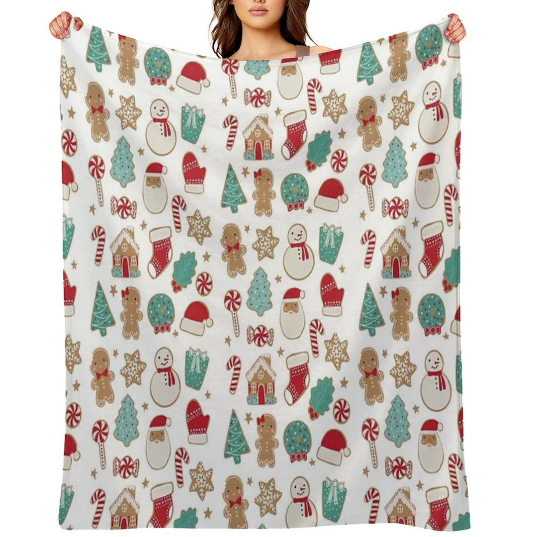 Christmas Cookies Machine-washable Throw Blanket