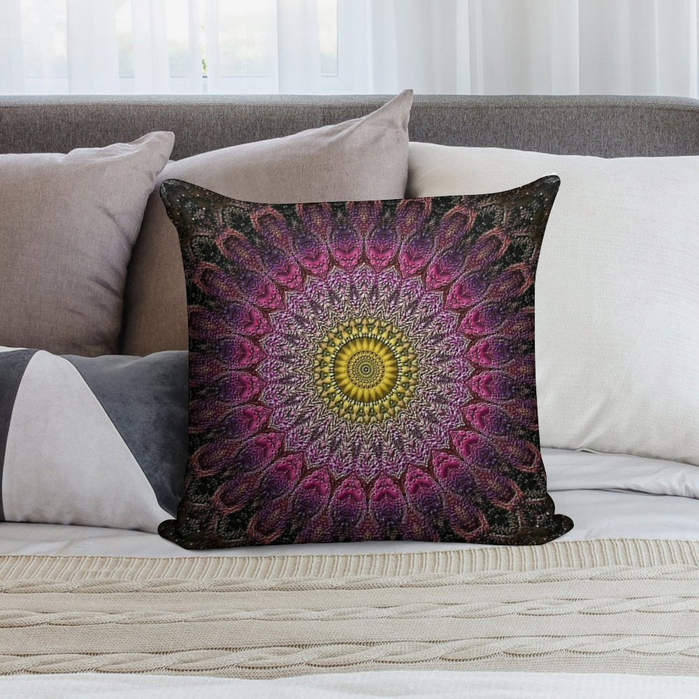 Mandala 15 Soft Gift Ready Throw Pillow