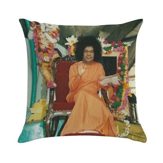 Sathya Sai Baba Blessings High Quality Soft Skin-Friendly Throw Pillow