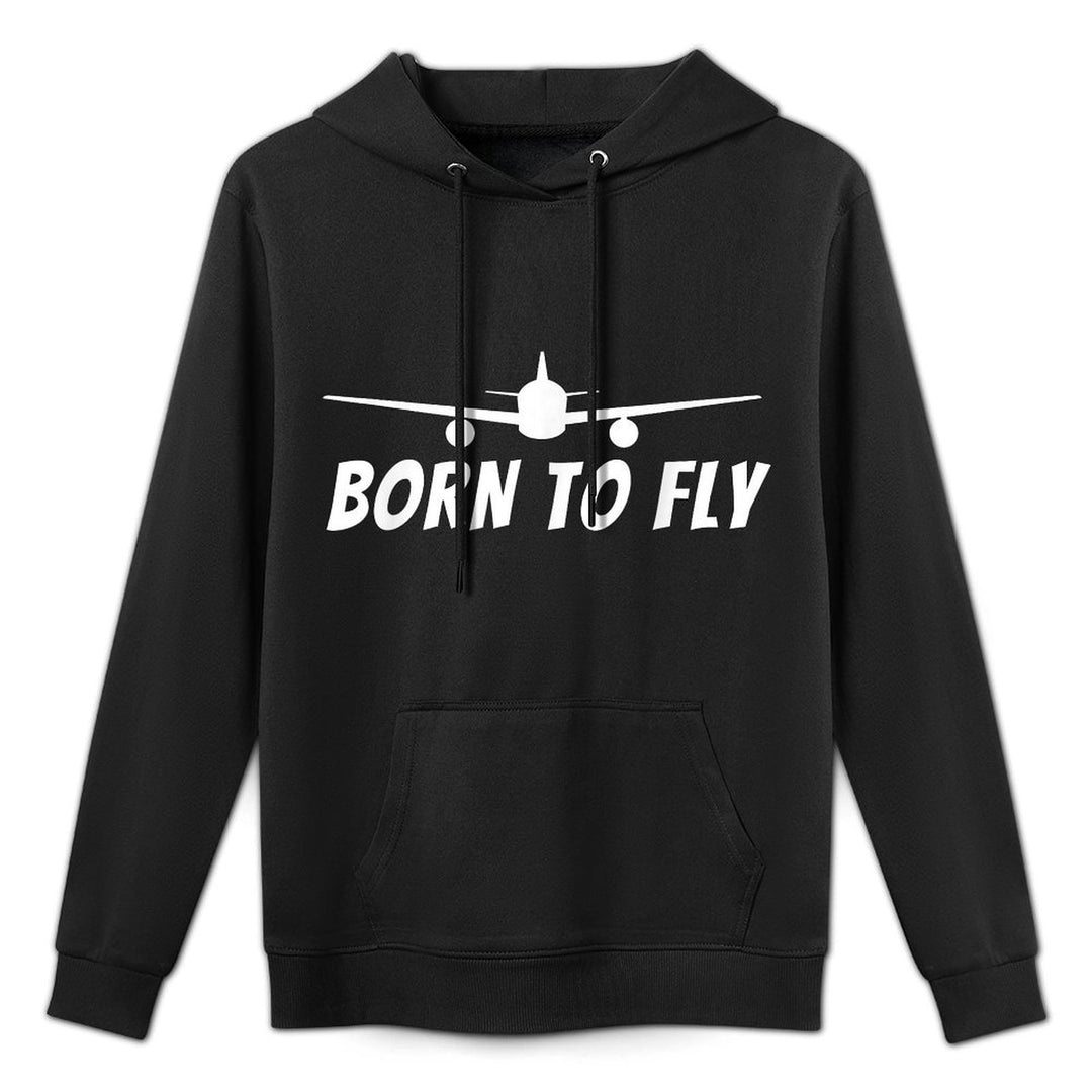 Born To Fly - Funny Pilot  Aviation Airplane Gift Moisture-Wicking Hoodie