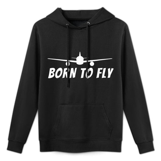 Born To Fly - Funny Pilot  Aviation Airplane Gift Moisture-Wicking Hoodie