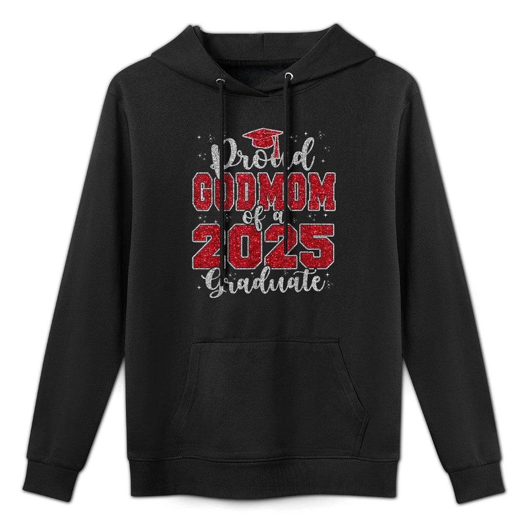 Proud GodMom of A 2025 Graduate Grad Prom Senior Graduation Pilling-Resistant Hoodie